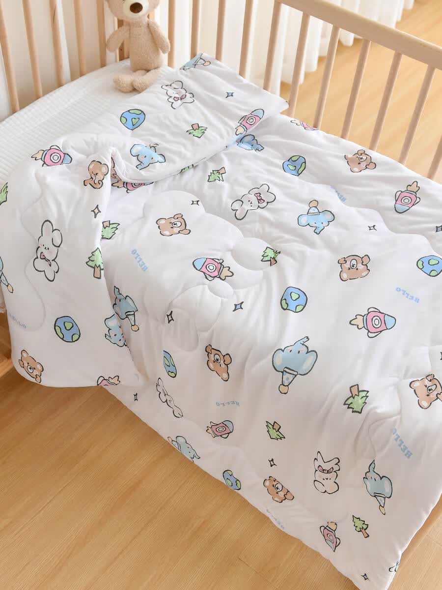 clcey儿童空调被新生宝宝午睡夏凉被婴儿小被子幼儿园薄款四季通用盖