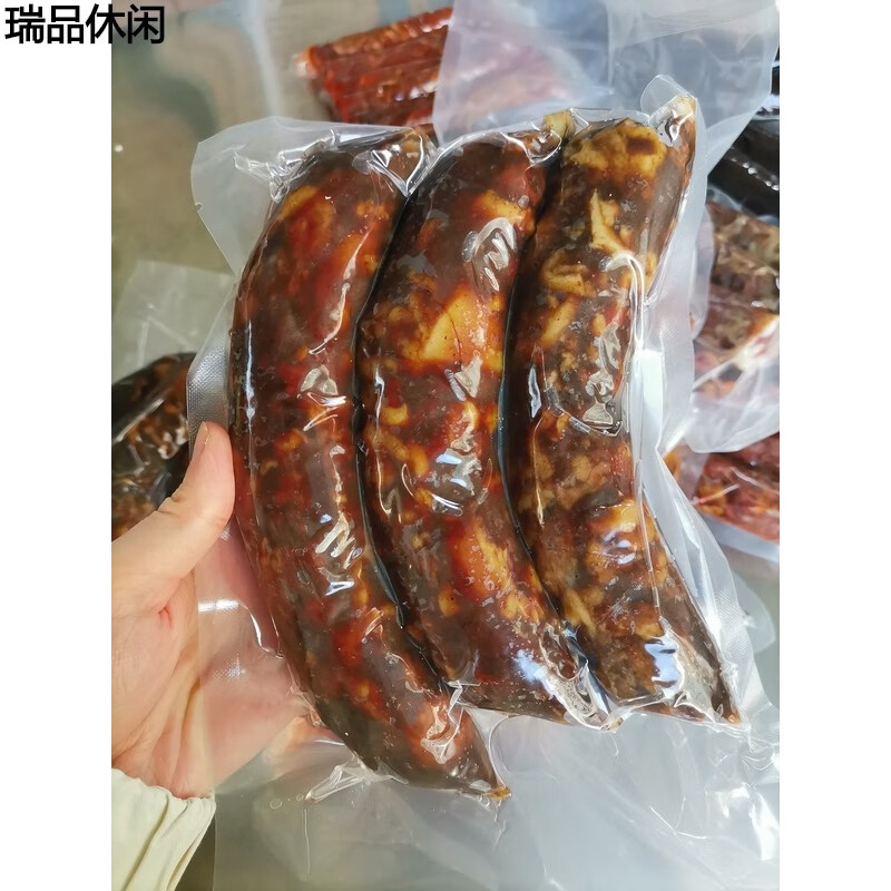 手工香肠豆腐肠保山施甸土猪烟熏腊肉肠灌肠农家血肠500克 豆腐肠1斤