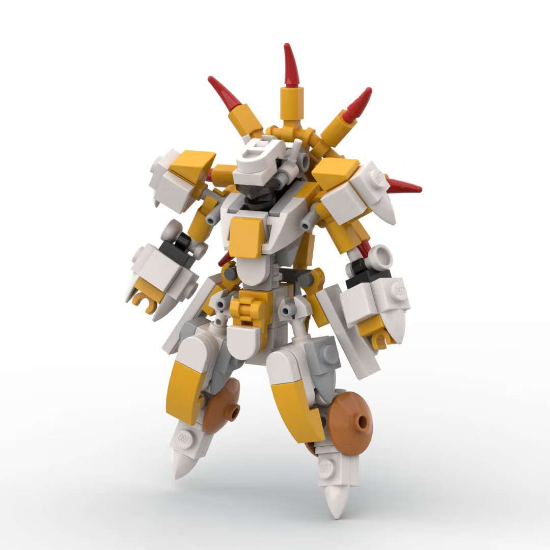 哈梵游moc小型机甲外骨骼机器人阿波罗积木拼装玩具摆件 外骨骼阿波罗