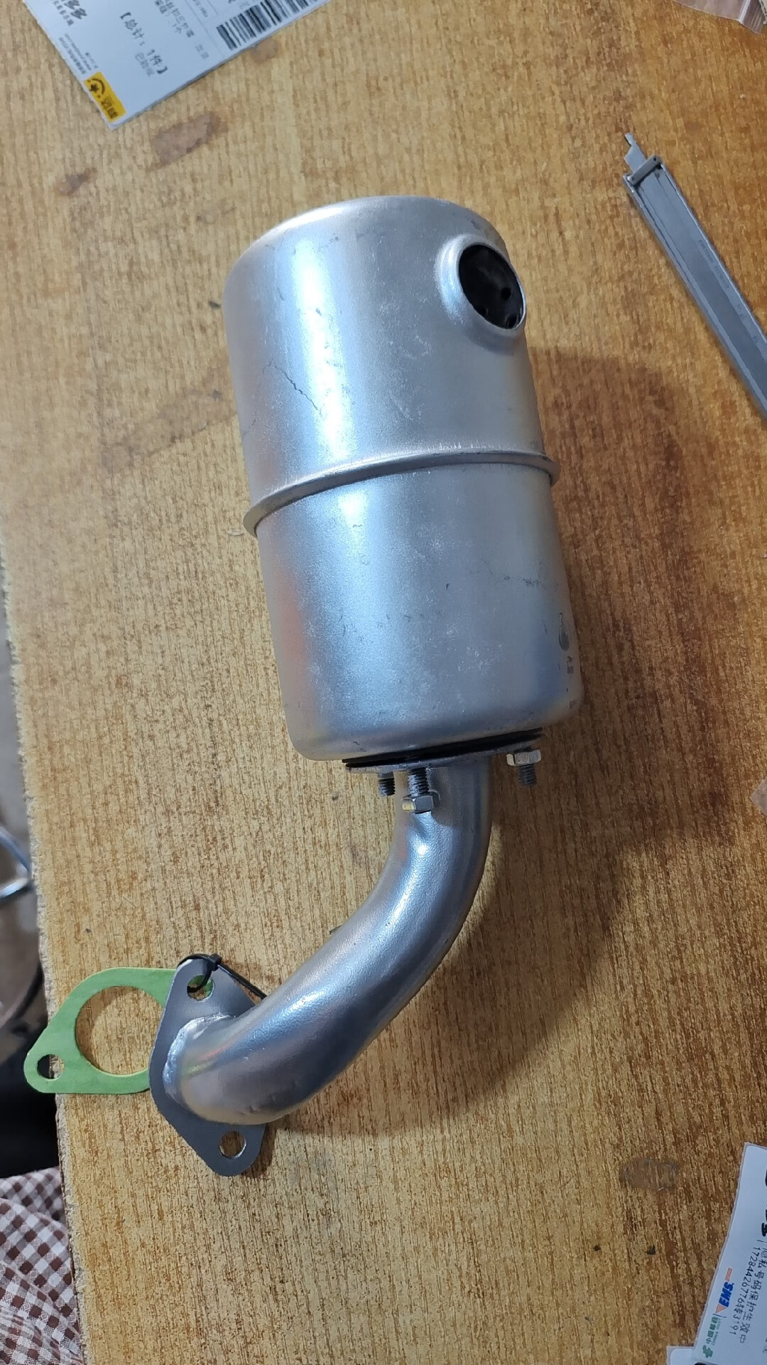 刘不丁常柴r175/180柴油机消声器总成(原厂(常州金坛拖拉机农机配件