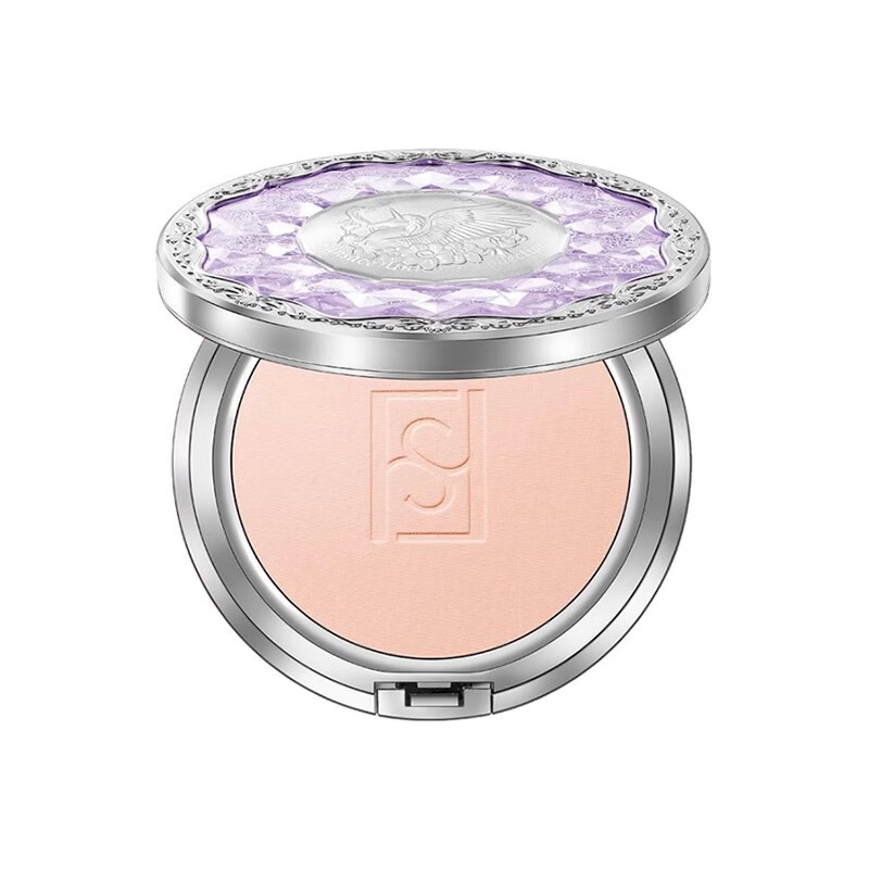 粉瑟粉瑟定妆粉独角兽浮雕花遮瑕控油油皮高光定妆粉饼女彩妆 浅肤色 16g