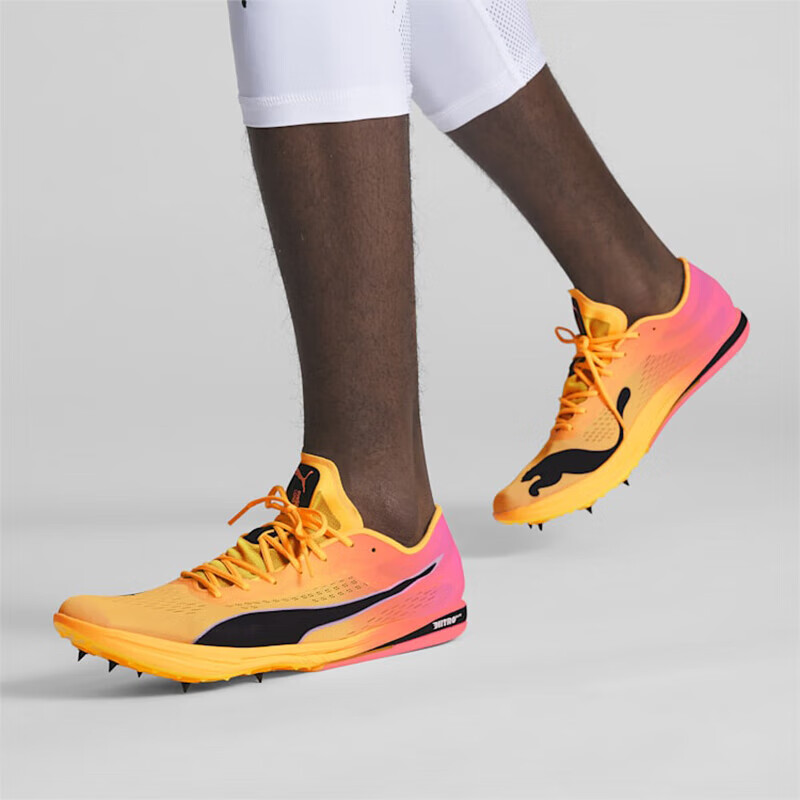彪马（PUMA）男士运动跑鞋evoSPEED NITRO Elite+ 履带鞋钉竞赛专项运动鞋 Sunset Glow 39