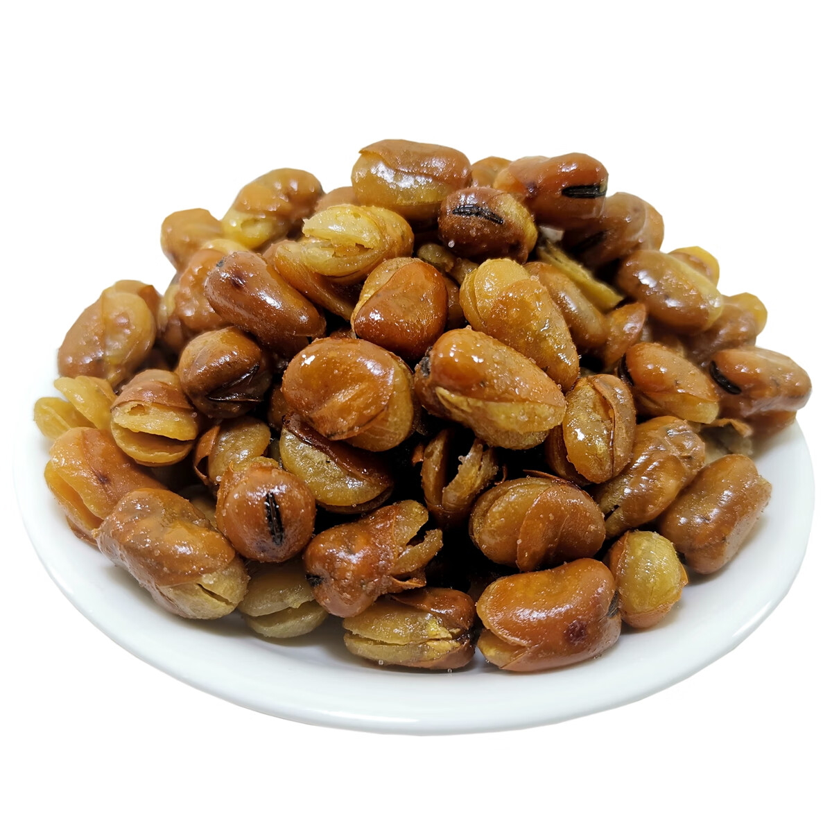 老味油炸蚕豆天津老虎豆散装1000g油酥豆开口兰花豆特产炒货零食 500
