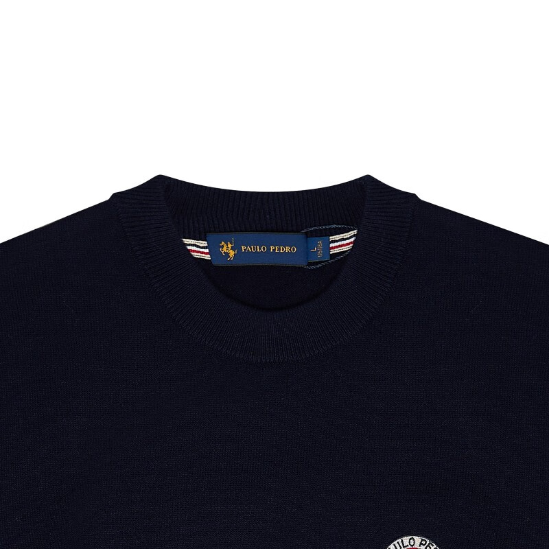 保罗·彼得专柜同款 秋季新款舒适休闲百搭日常男士毛衫MFCD34351 藏青色 常规 L (175)