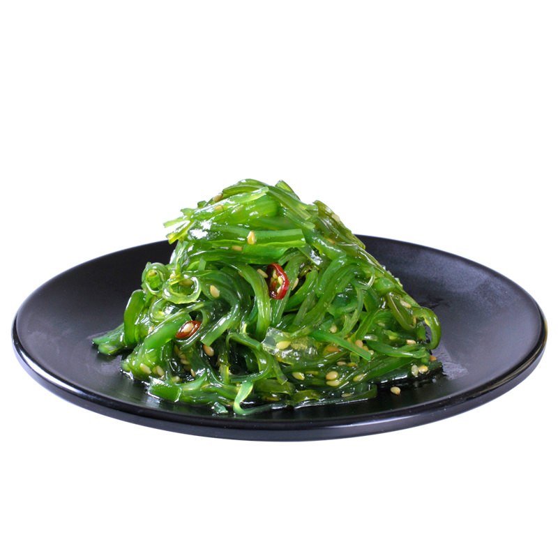 金葵（jinkui）裙帶菜開袋即食海草絲海白菜中華海草海藻沙拉酸甜口味芥末味 400g 簡(jiǎn)裝 酸甜200g*2