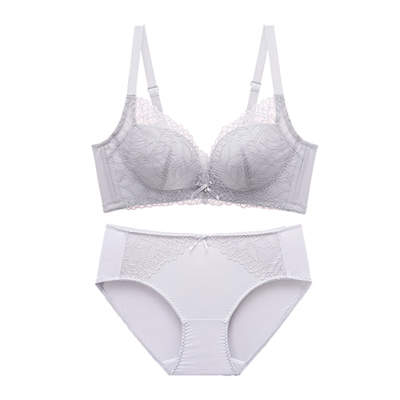 都市丽人文胸套装：舒适无钢圈，收副乳聚拢，性价比超高