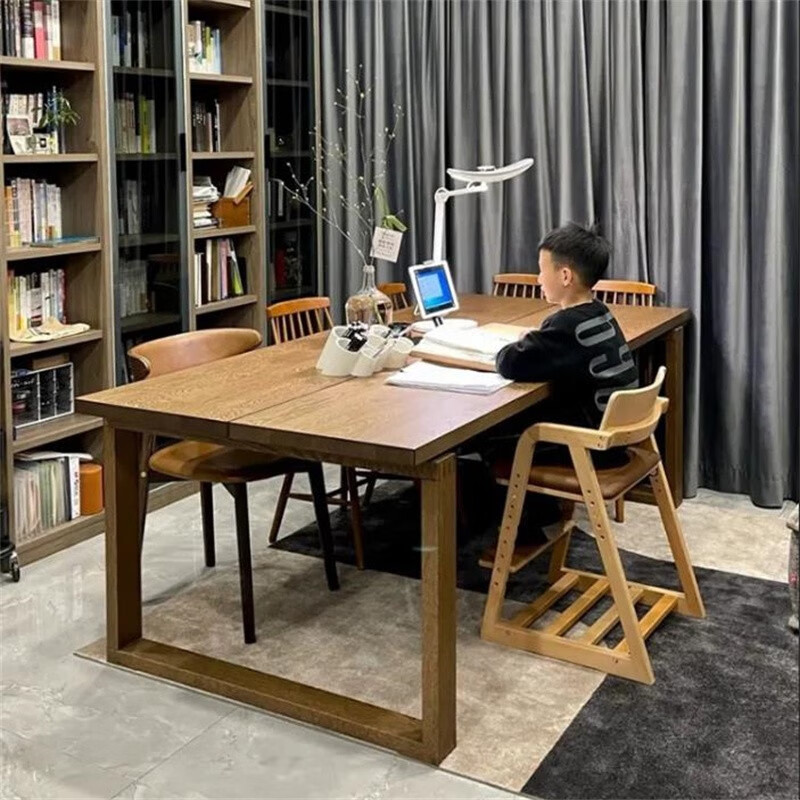 左木生(zuomusheng)去客厅化大长书桌实木工作台双