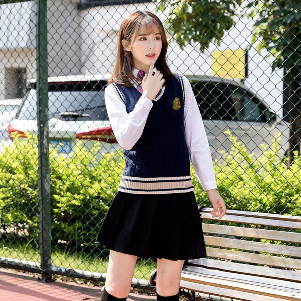 学院风校服套装学院风韩国中学生班服秋季高中生初中生英伦日式jk制服