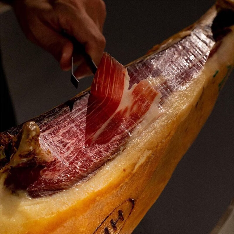 LA MONTANERA 西班牙火腿伊比利亚黑标原装进口即食 DOP产区整只腿礼品盒送礼 【黑标】100%纯橡果黑猪后腿