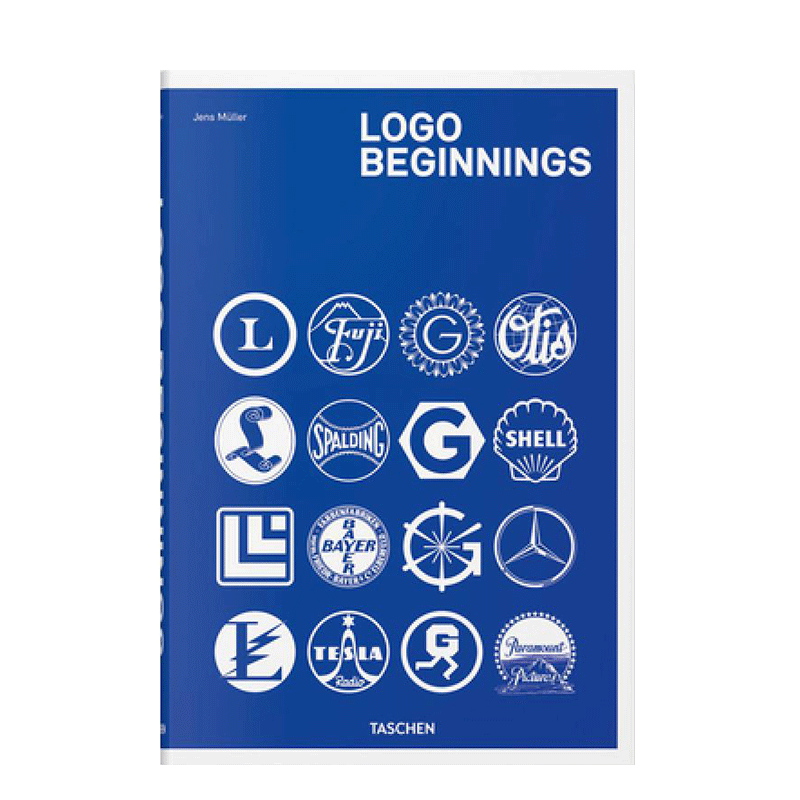 【少量库存】Logo Beginnings 商标起源绘进口原版英/法/德多语言设计书籍图书[TASCHEN出版]