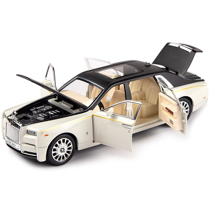 砺能玩具（LINENG）【送人偶+合金车牌】仿真劳斯莱斯幻影合金车模大号儿童玩具车 劳斯莱斯幻影-白黑使用感如何?