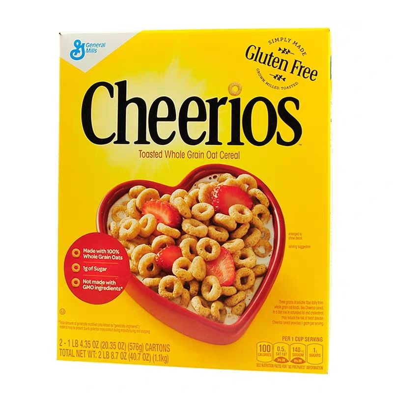 食芳溢美国通用磨坊cheerios蜂蜜原味五谷燕麦圈甜麦圈冲饮谷物 原味1