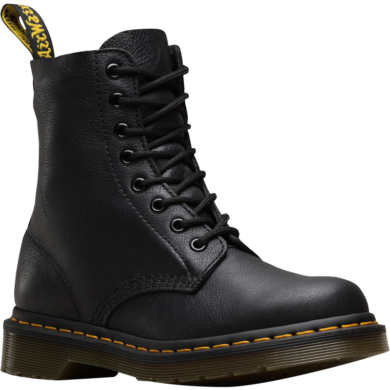 馬?。―R.MARTENS）1460 Virginia英倫風(fēng)男女款夏季荔枝紋軟皮馬丁靴 黑色 41