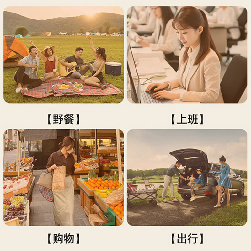 映季 饭盒保温袋上班族学生单肩斜挎手提便当保温包大容量牛津布饭袋 灰色 长*宽*高：23*16*26cm