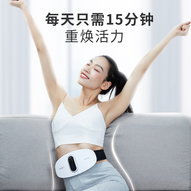 攀高（PANGAO）腰部按摩器 PG-2645 腰椎按摩仪 加热热敷护腰带 充电版 【重阳节礼物】