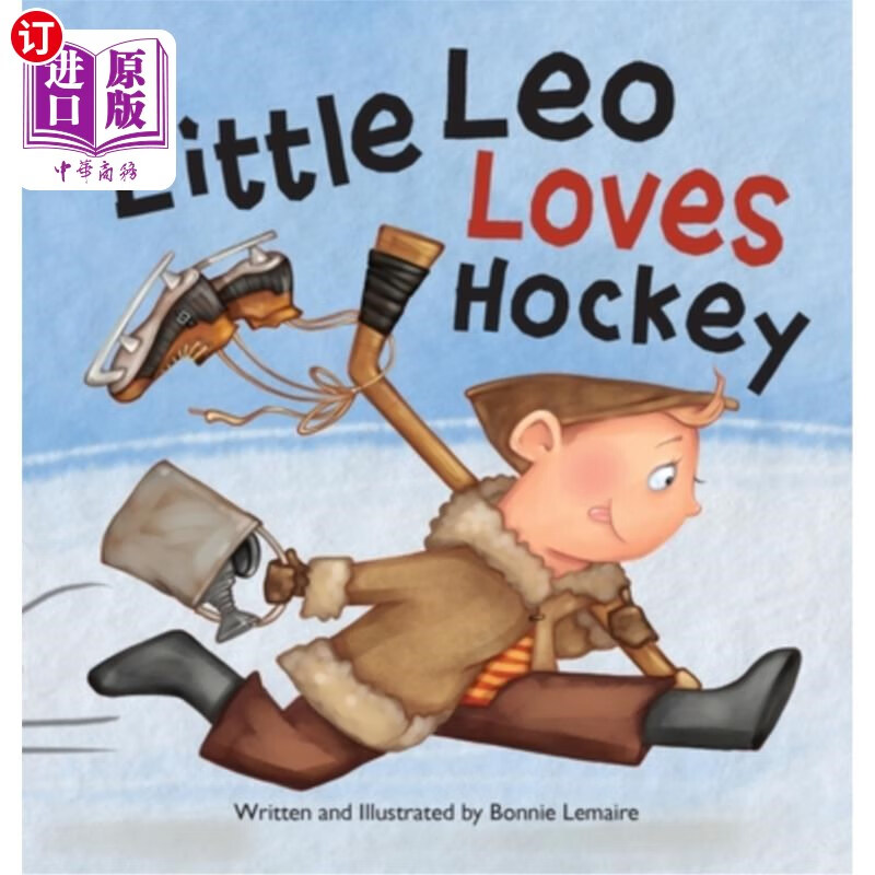海外直订little leo loves hockey 小利奥喜欢曲棍球