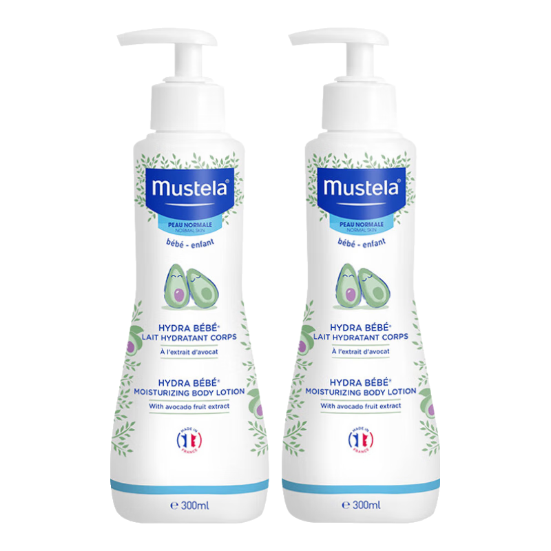 妙思樂（Mustela）思恬雅兒童滋潤(rùn)面霜潤(rùn)膚乳300ml*2 嬰兒舒緩干紅面霜效期26年10月
