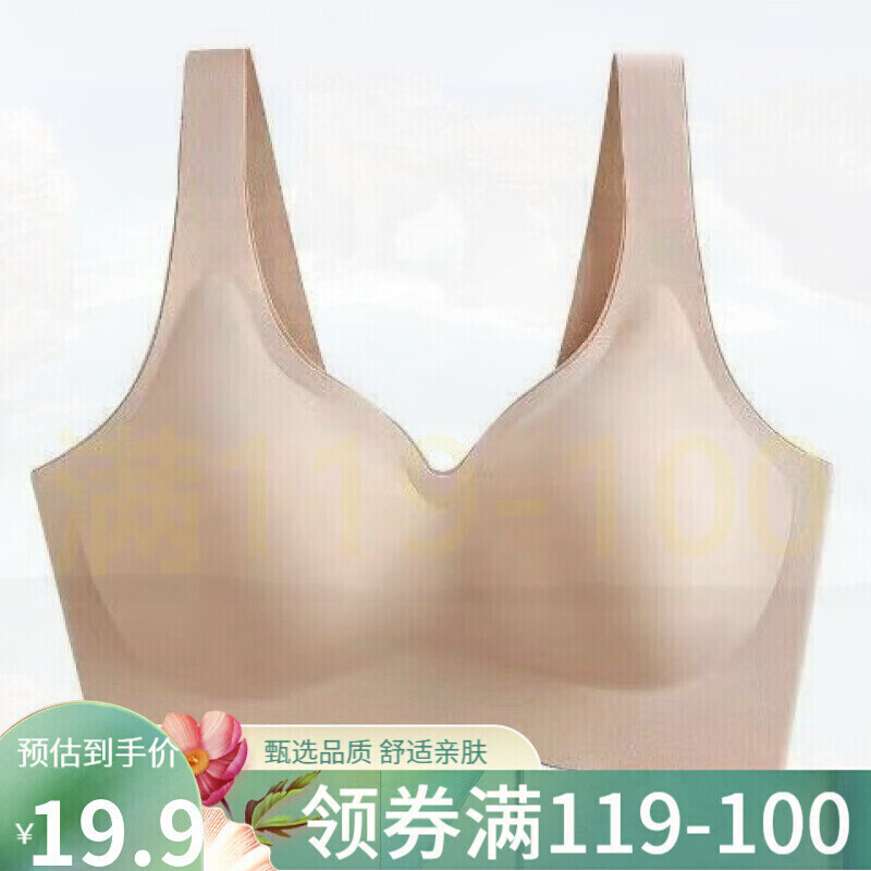 PureUP文胸:无痕夏季薄款聚拢收副乳运动背心睡眠文胸价格走势