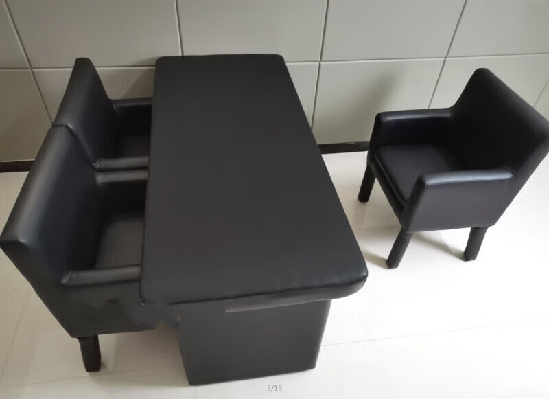 菲迪拉谈话室软包桌椅洗手池询问室专用软包桌椅软包马桶 长桌