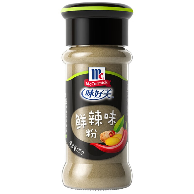 味好美（McCormicK）香辛料调料 鲜辣味粉 25g 玻璃瓶装 烧烤烹饪调味料 百年品牌