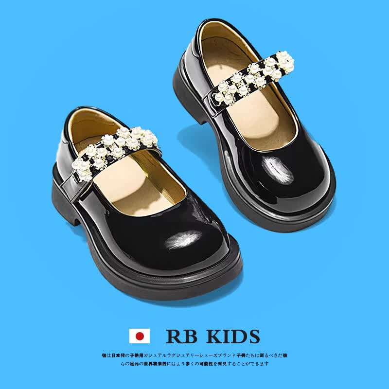RB KIDS童鞋女童小皮鞋2023秋季新款宝宝单鞋洋气时尚儿童公主鞋 珍珠皮鞋黑色 21码 (内长14.0/建议脚长13.5cm)使用感如何?