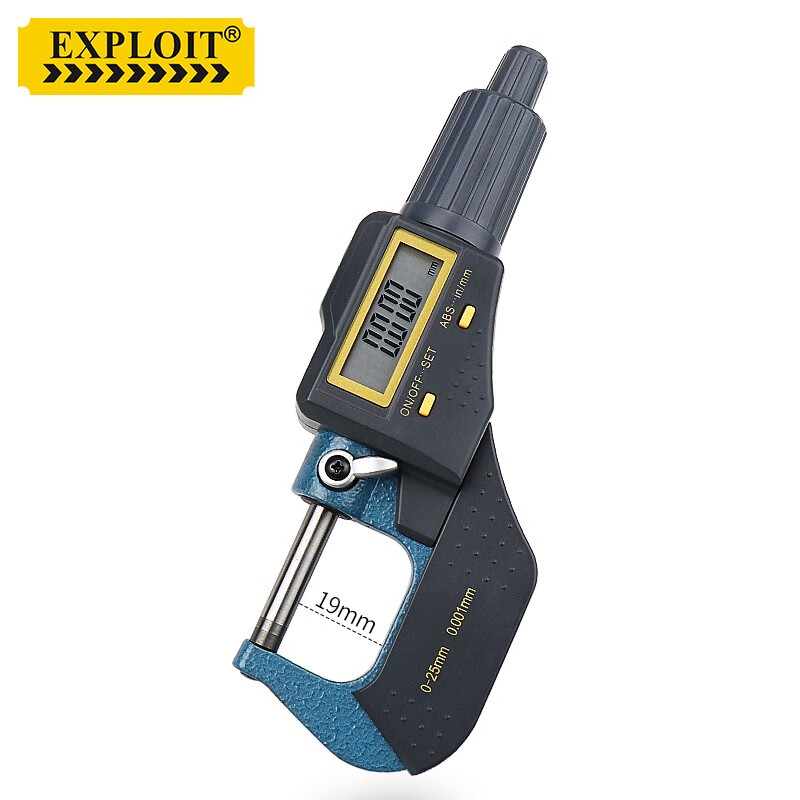 开拓(exploit)数显千分尺  高精度数显外径 测量内径千分尺 红色