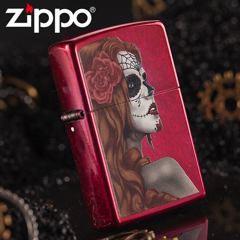 zippo 芝宝 zippo 煤油打火机 红光漆彩印美女 墨西哥女郎28830 异域