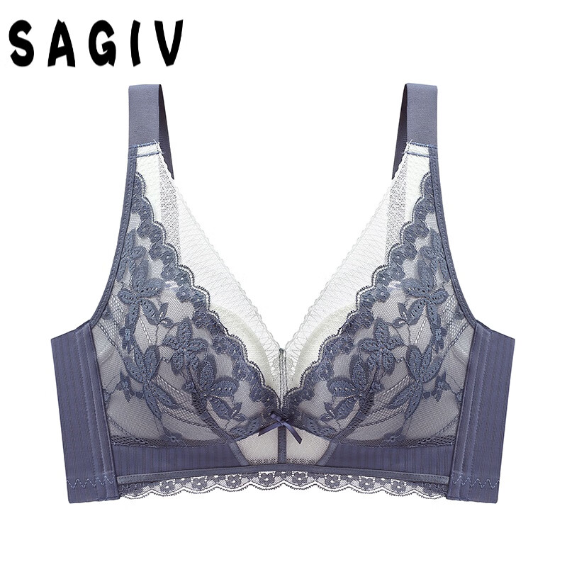 sagiv慕暮色天使内衣聚拢收副乳调整型手掌杯上托防下垂无钢圈蕾丝