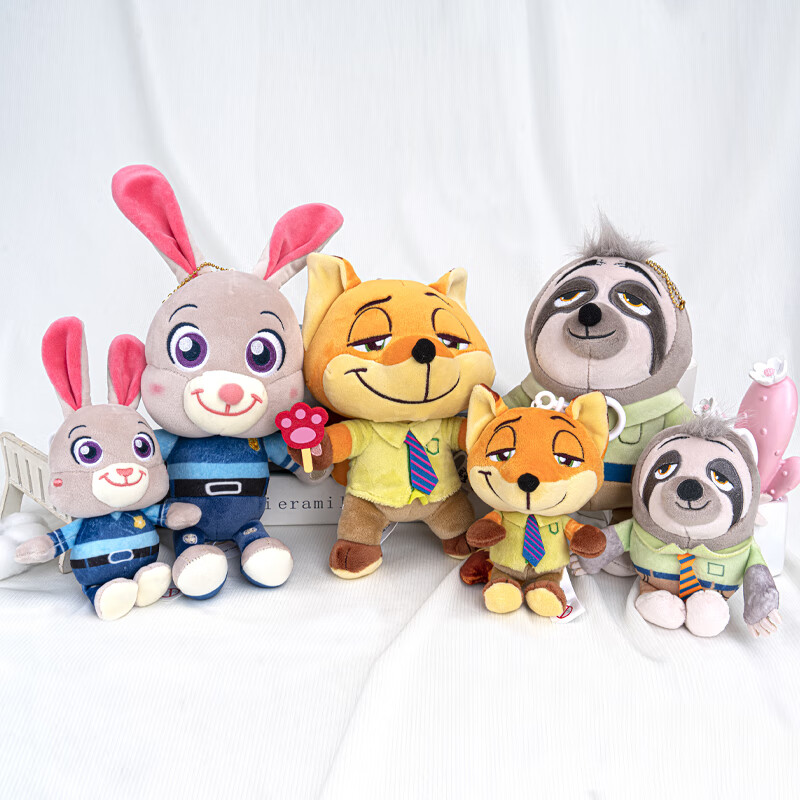 迪士尼(disney)疯狂动物城系列憨乐生活-朱迪挂件约22cm