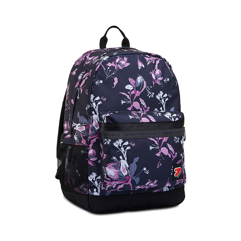 7seven缤纷系列双肩背包超轻休闲旅行学生书包初高中书