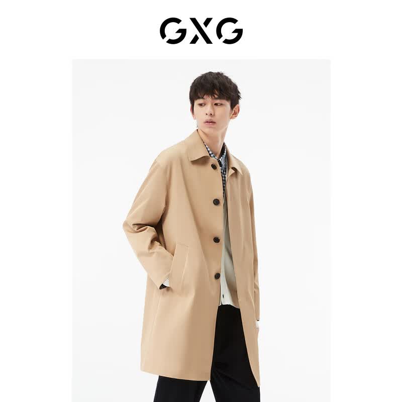 GXG男装 商场同款卡其色翻领风衣 22年秋季新款城市户外系列 卡其色 175/L怎么样,好用不?