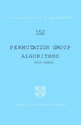 预订 Permutation Group Algorithms