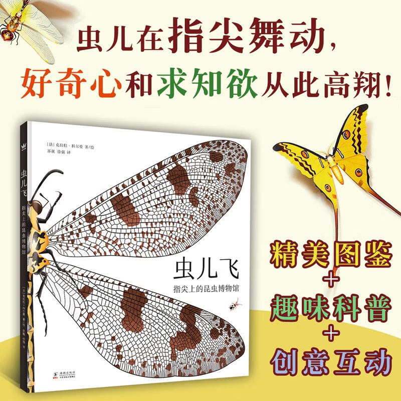 虫儿飞指尖上的昆虫博物馆（奇想国童书）亲密接触11大目、200余种稀奇古怪的虫虫，告别昆虫恐惧。暑假阅读暑假课外书课外暑假自主阅读暑期假期读物