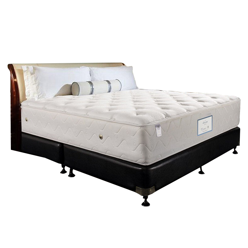 金可儿床垫 席梦思乳胶床垫1.5米1.8米 独立弹簧软硬五星床垫锆明 白色 定制尺寸详询客服
