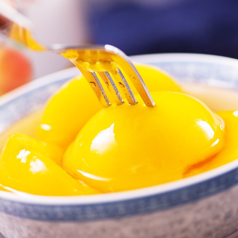 汇尔康糖水黄桃罐头425克X5罐鲜果投入水果罐头新鲜营养休闲零食办公