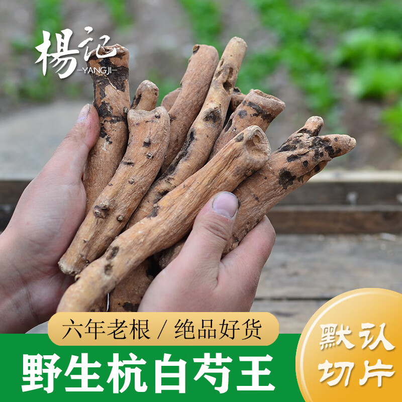 朗透  【野生芍王】正宗浙白芍500g 6年以上野生杭白芍 中药材生白芍