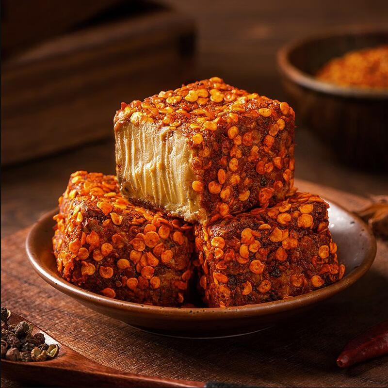 剑山三绝四川麻辣红豆腐香辣豆腐乳霉豆腐下饭菜剑门关特产 麻辣210g