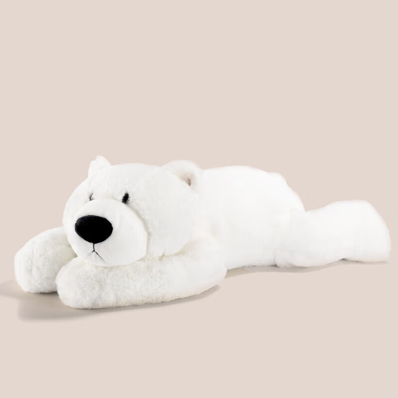 迪士尼吾卢拉趴趴北极熊抱枕白色布娃娃女生超柔软床上儿童毛绒玩具