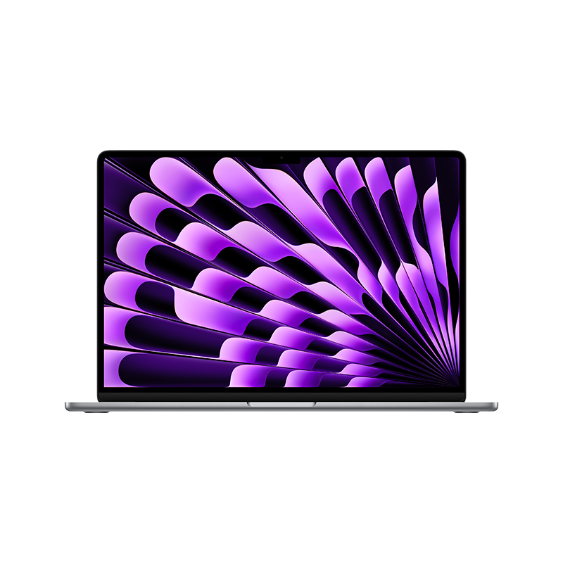 Apple/苹果AI笔记本/2023MacBookAir 15英寸 M2(8+10核)8G 256G深空灰电脑MQKP3CH/A