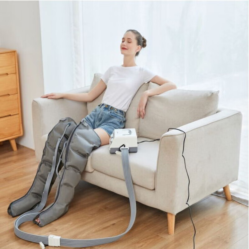家用空气波压力理疗仪家用血栓康复腿部气压治疗机静脉按摩 智能6腔