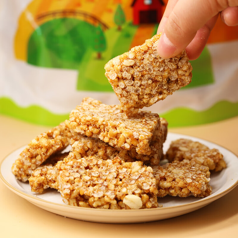 维霆中式传统糕点纯手工花生炒米糖米花糖酥安徽休闲食品老式小吃