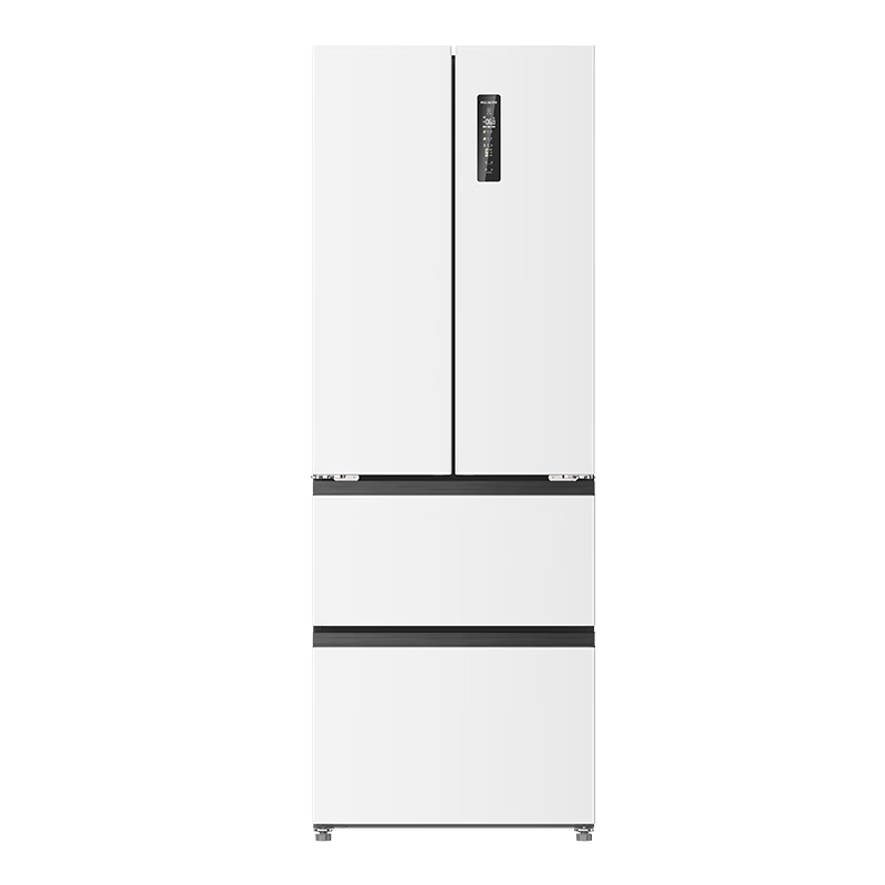 美菱（MeiLing）【无忧嵌】400升法式四开门多门对开家用白冰箱 一级能效风冷无霜薄嵌入式底部散热大容量电冰箱 BCD-400WP9CZX雪域白