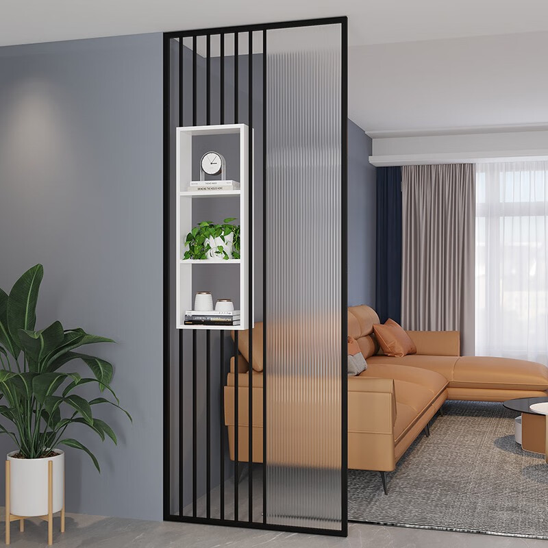 屏风隔断进门入户轻奢客厅玄关遮挡简约现代长虹玻璃屏风 款式c每平方