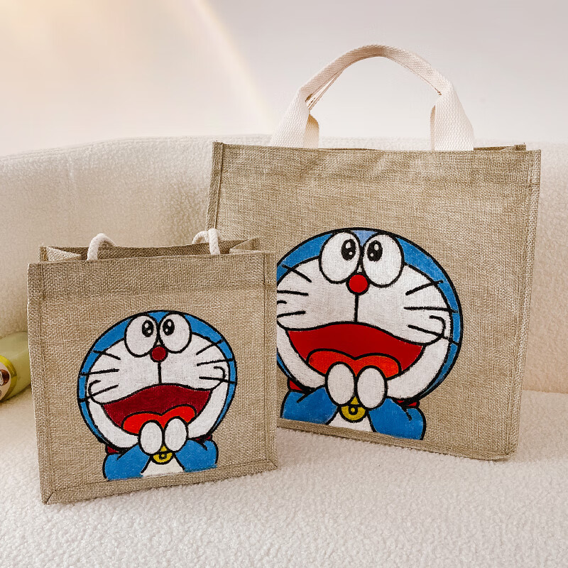 鸥咖诺 手绘麻布袋女涂鸦绘画新款帆布包diy材料手工自制单肩创意手提