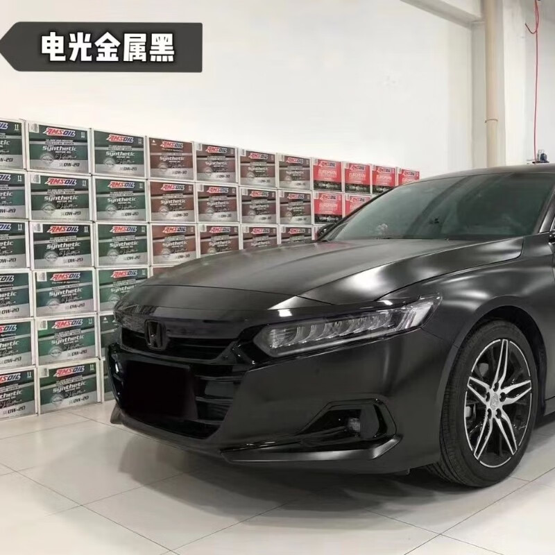 迈蓝特电光金属灰汽车改色膜全车身亚光改色贴膜整车改色贴膜全国包施工 电光金属黑（全国包贴）怎么看?