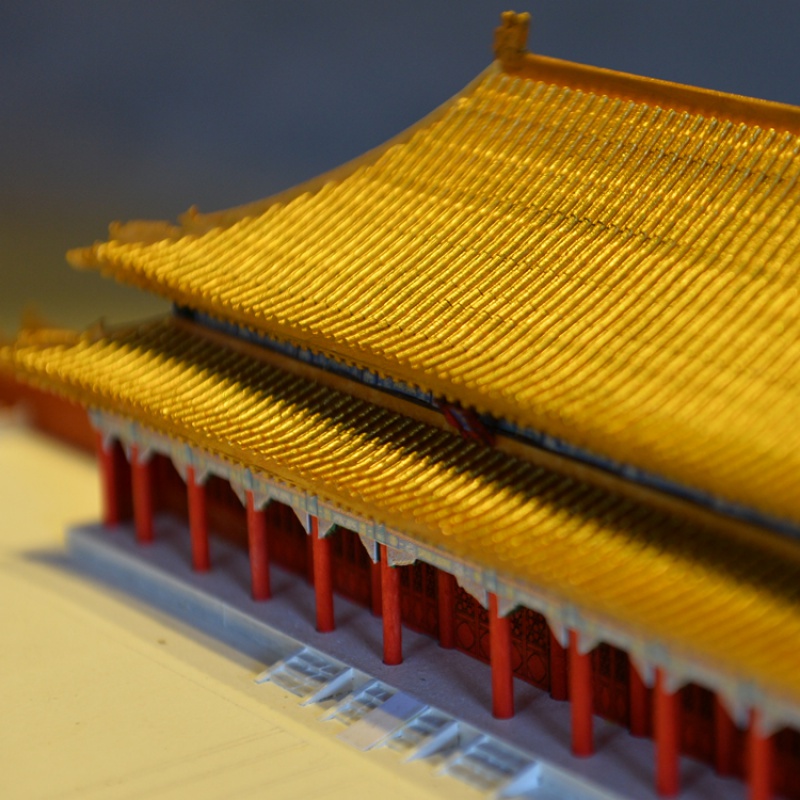 故宫太和殿模型中国古建筑北京明清紫禁皇城木质手工拼装立体3diy