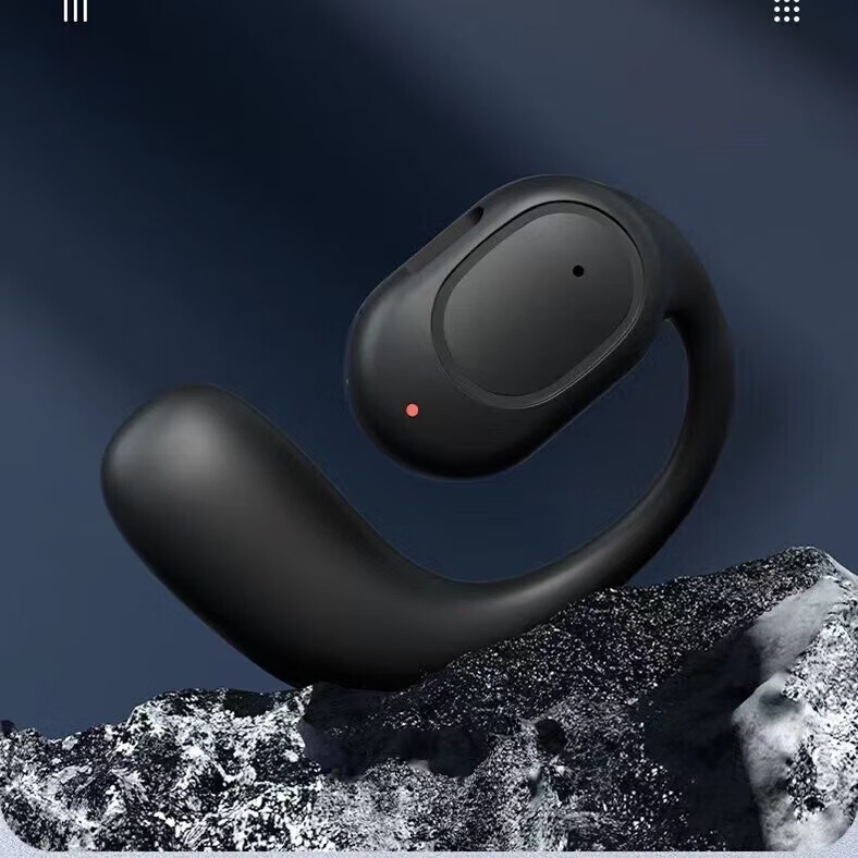 麦拉森【甄选好物】挂耳式无线蓝牙耳机单耳不入耳驾驶骑手降噪超长续航 黑色单左耳