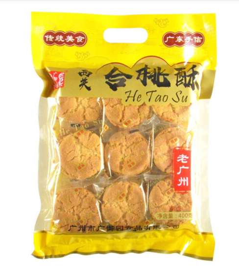 广御园 传统美食合桃酥400gx2袋 广东特产年货零食公室小零食酥饼饼干