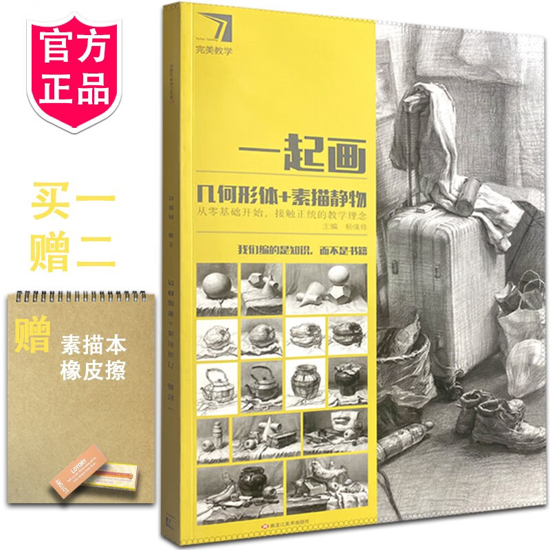 素描静物2021完美教学美术新书一起画: