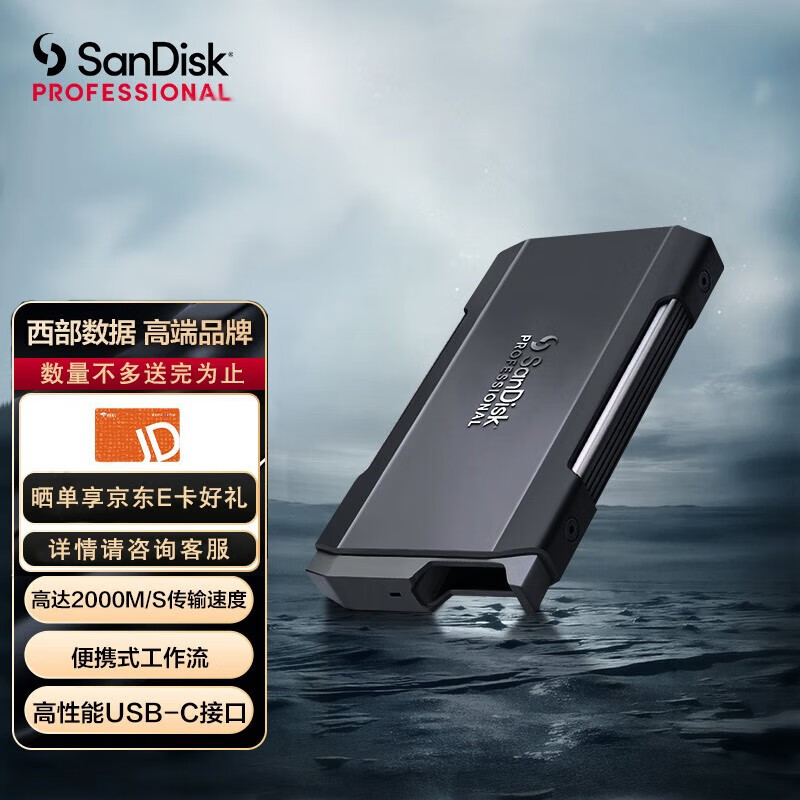闪迪大师极刃PRO-BLADE外置固态硬盘 大容量高速传输移动固态硬盘 模块化固态硬盘盒 0TB 标配